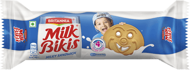 Britannia Milk Bikis Milky Sandwich Biscuit