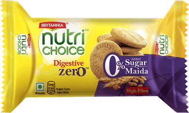 Britannia Nutrichoice 0% Sugar & Maida Digestive High Fibre Biscuit