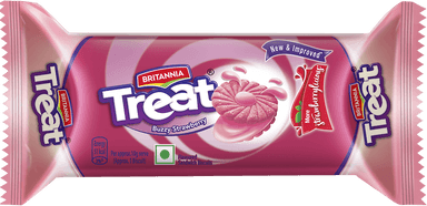 Britannia Treat Fruit Creme Strawberry Biscuits