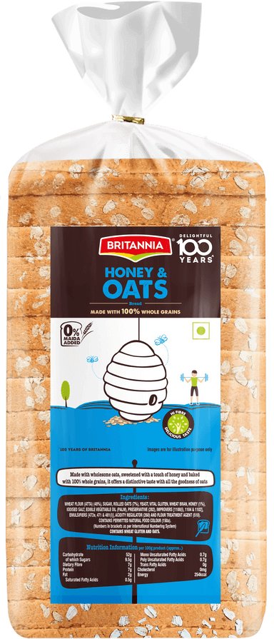 Britannia Honey and Oats Bread 