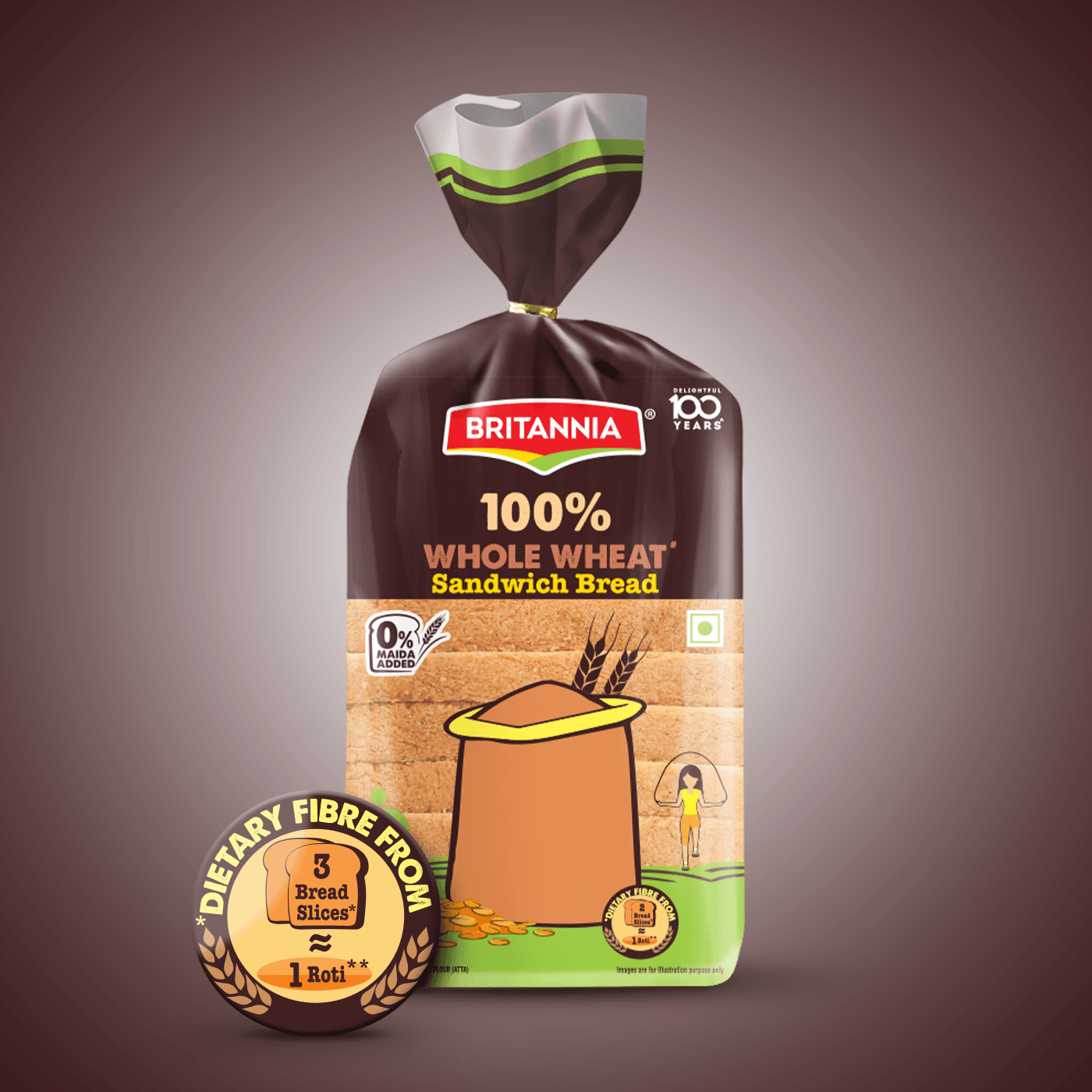 Britannia Wheat Flour Breads for delicious Snacking Britannia