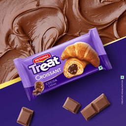 Britannia Treat Croissant Cocoa Creme Flavour