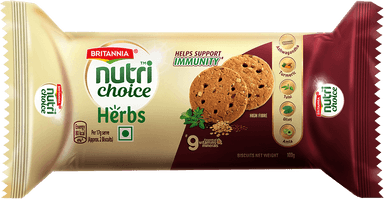 Britannia Nutrichoice Herbs High Fibre Biscuit