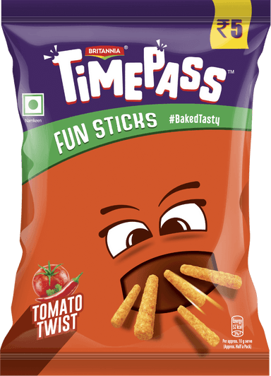 Britannia Timepass Tomato Baked Sticks