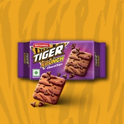 Britannia Tiger Crunch Chocochips Biscuits