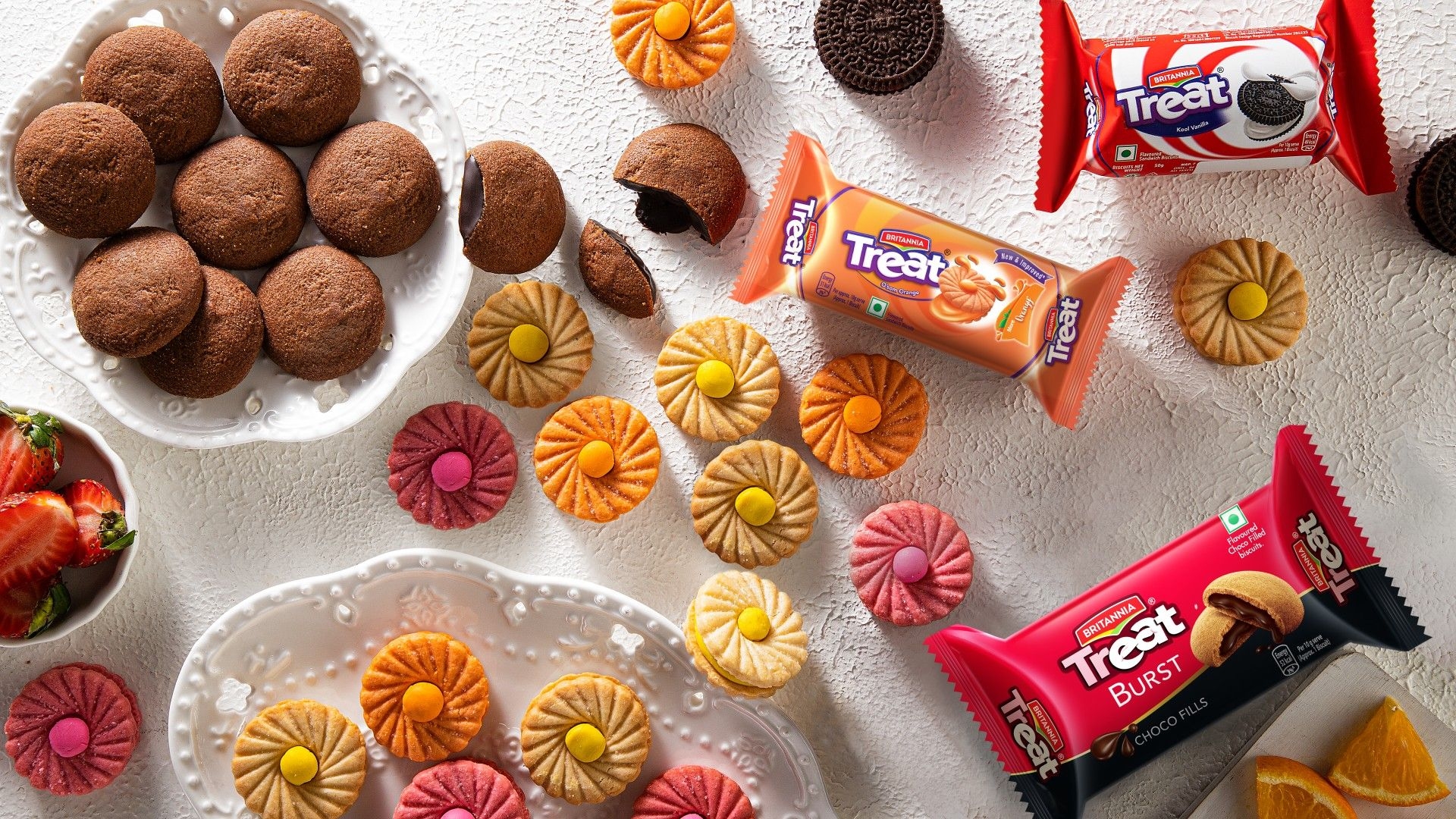 Britannia Various Range of Flavoured Treat Biscuits
